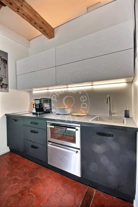 Küche Möblierte studio - 31m²  - Bastille - Paris