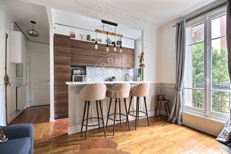 Salon - 1 chambre meublé - Paris 75015 - 14361