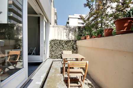 Terraço Quitinete mobilado - 22m²  - Bir-Hakeim - Paris