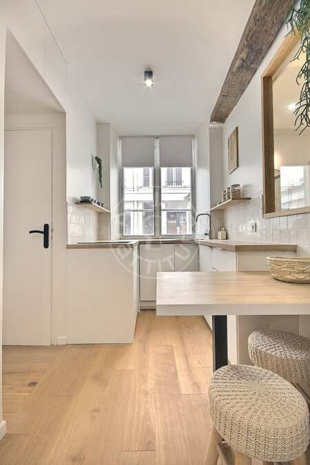 Cucina Mansardato arredato - 22m²  - Tour Eiffel - Parigi