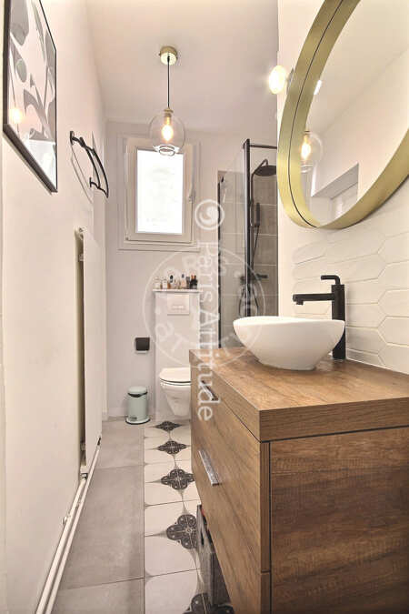Bagno Appartamento arredato - 60m² - 2 locali - Montmartre / Place des Abbesses - Parigi