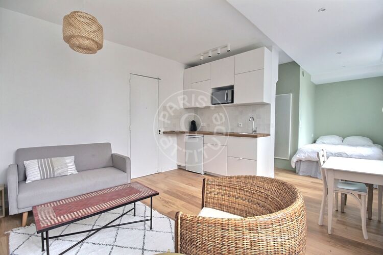 Salon - Studio alcove meublé - Paris 75002 - 14371