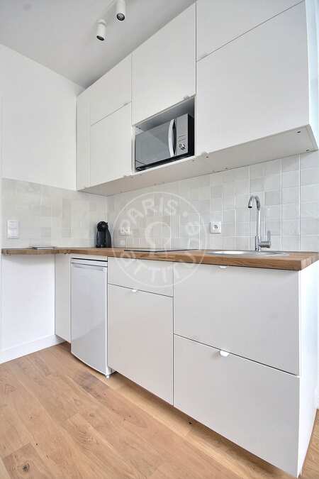 Cucina Mansardato arredato - 28m²  - Montorgueil - Parigi
