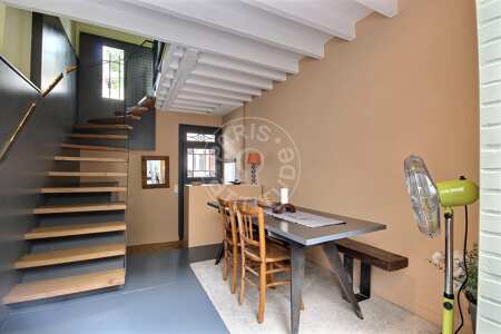Salle à manger Maison meublée - 80m²  - 2 chambres - Porte de Bagnolet - Paris