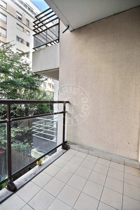 Varanda Apartamento mobilado - 72m²  - 2 quartos - Courbevoie
