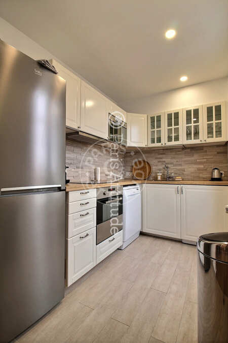 Cozinha Apartamento mobilado - 68m²  - 2 quartos - Boulogne-Billancourt
