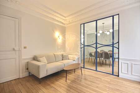 Sala Apartamento mobilado - 57m²  - 1 quarto - Montmartre / Place des Abbesses - Paris