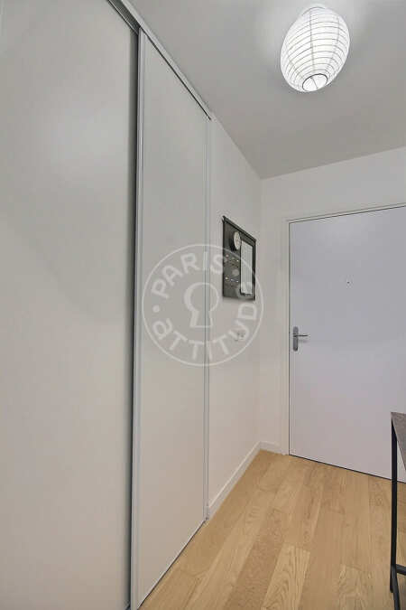 Eingangsbereich Möblierte wohnung - 49m²  - 1 Zimmer - Canal de l'Ourcq - Paris