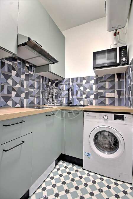 Cozinha Studio mobilado - 24m²  - Arc de Triomphe - Paris