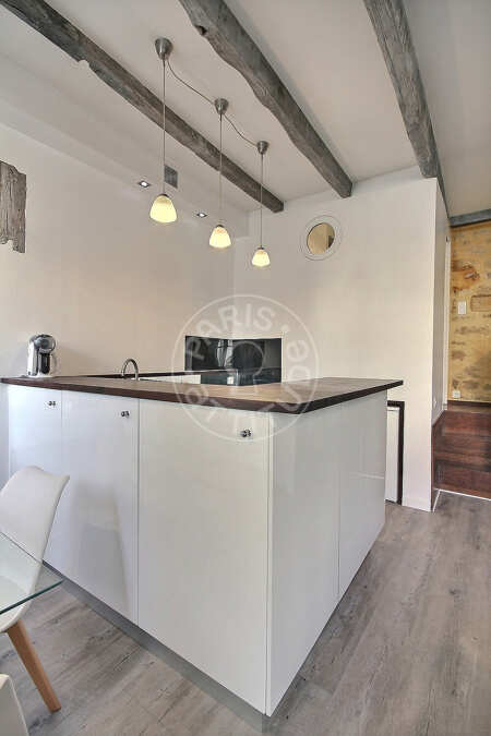 Cocina Estudio amueblado - 29m²  - Place Monge - París