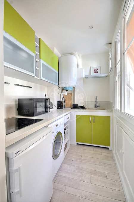 Cuisine Appartement meublé - 38m²  - 1 chambre - République - Paris