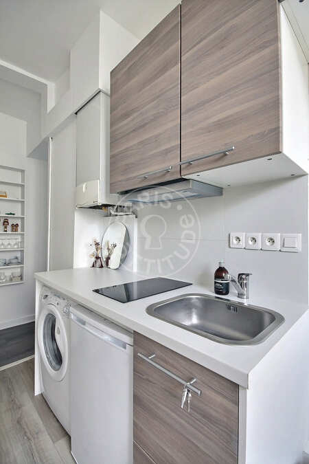 Cucina Monolocale arredato - 18m²  - Oberkampf - Parigi