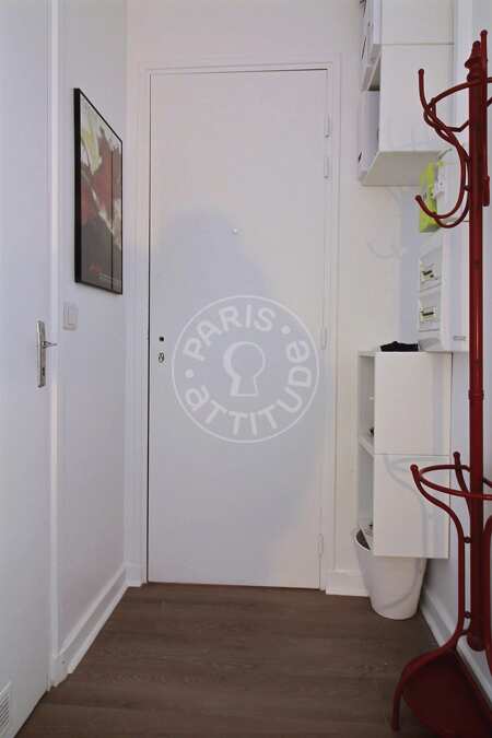 Entrada Apartamento mobilado - 27m²  - 1 quarto - Oberkampf - Paris