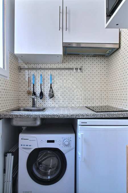 Cozinha Apartamento mobilado - 27m²  - 1 quarto - Oberkampf - Paris