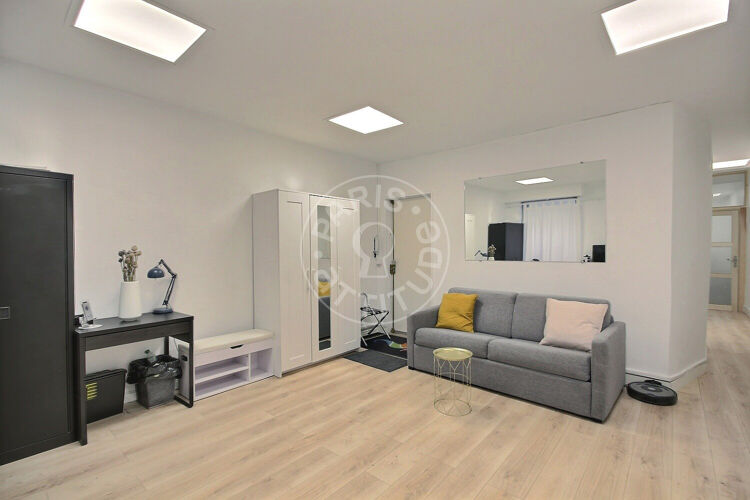 Living room - Furnished 2 bedrooms - Paris 75003 - 14404