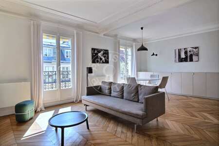 Salon Appartement meublé - 55m²  - 1 chambre - Bastille - Paris