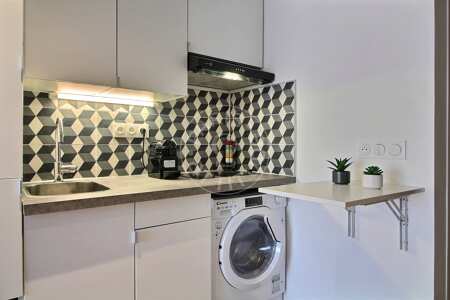 Cocina Estudio amueblado - 24m²  - Porte de Vincennes - París