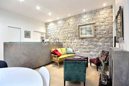 Sala Apartamento mobilado - 38m²  - 1 quarto - Jardin des Plantes - Paris
