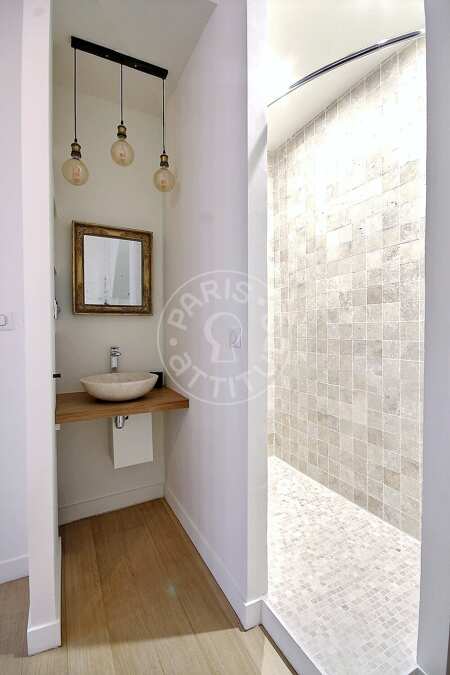 Casa de banho Apartamento mobilado - 38m²  - 1 quarto - Jardin des Plantes - Paris