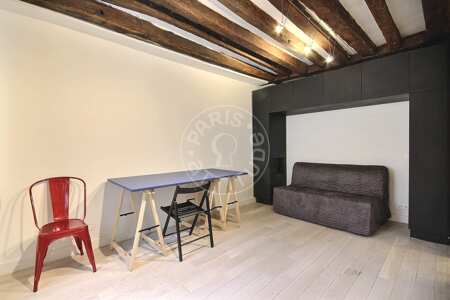 Salotto Monolocale arredato - 18m²  - Châtelet - Parigi