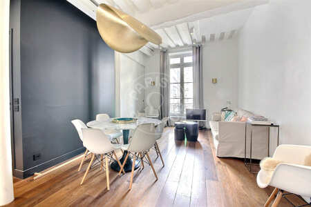 Salón Piso amueblado - 50m²  - 2 dormitorios - Châtelet - París