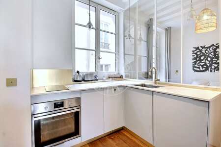 Cocina Piso amueblado - 50m²  - 2 dormitorios - Châtelet - París