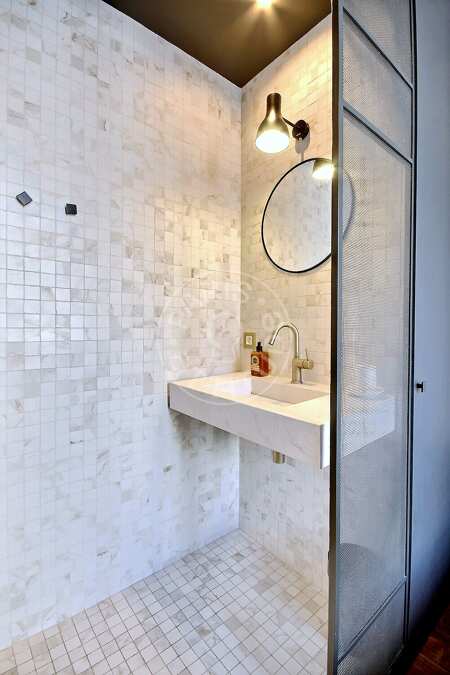 Baño Piso amueblado - 50m²  - 2 dormitorios - Châtelet - París