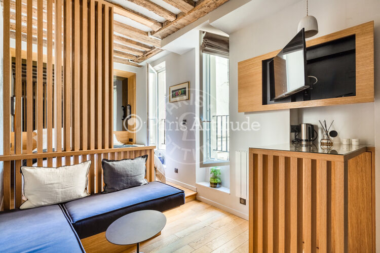 Living room - Furnished studio - Paris 75006 - 14424