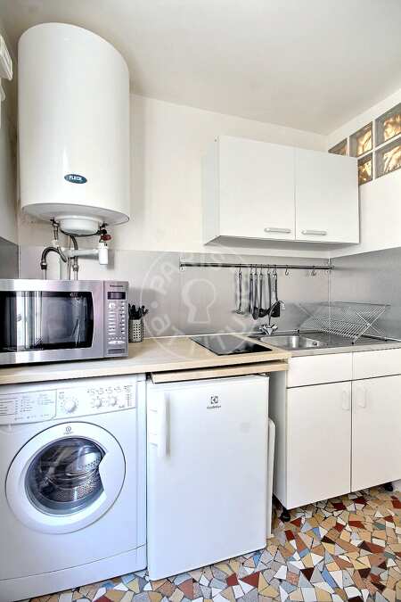 Cuisine Studio alcove meublé - 28m²  - Temple - Paris