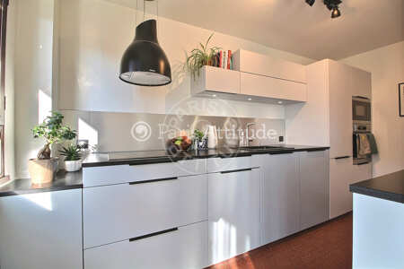 Cuisine Appartement meublé - 70m²  - 2 chambres - Canal Saint-Martin - Paris