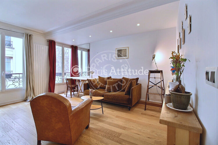 Salon - 1 chambre meublé - Paris 75010 - 14435