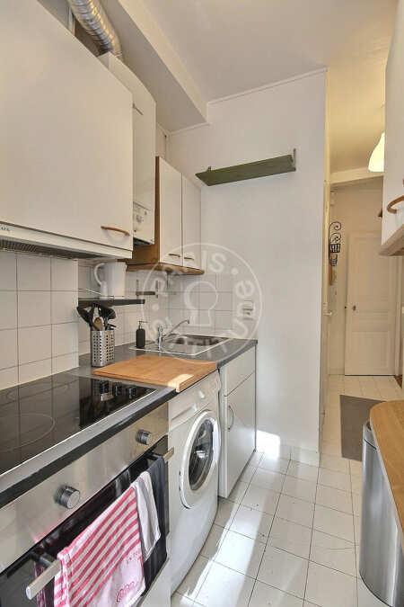 Kitchen Furnished apartment - 58m²  - 2 bedrooms - Pasteur - Paris