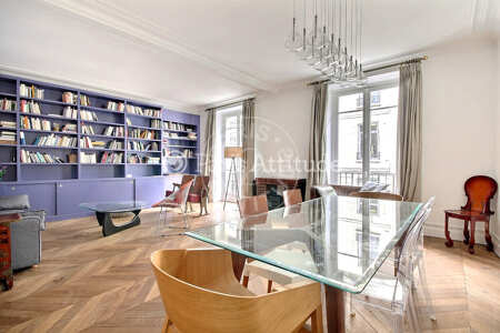 Sala Apartamento mobilado - 85m²  - 2 quartos - Parc Monceau - Paris