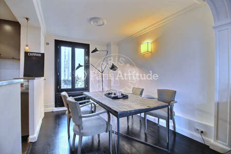 Salle à manger Duplex meublé - 75m²  - 2 chambres - Porte Maillot / Palais des Congrès - Paris