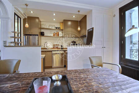 Cuisine Duplex meublé - 75m²  - 2 chambres - Porte Maillot / Palais des Congrès - Paris