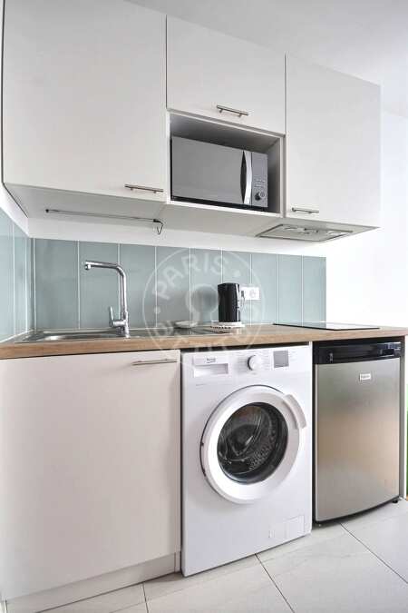 Küche Möblierte wohnung - 25m²  - 1 Zimmer - Convention - Paris