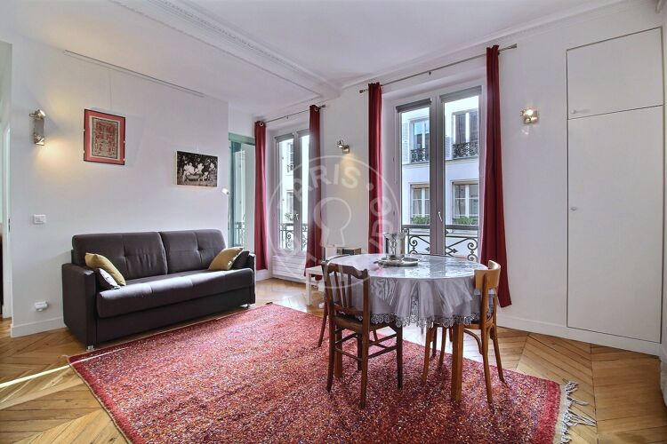 Living room - Furnished 1 bedroom - Paris 75010 - 14457