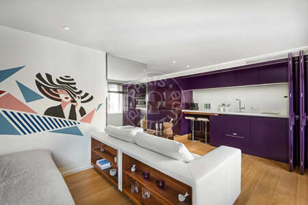 Cocina Estudio amueblado - 37m²  - Poissonnière - París