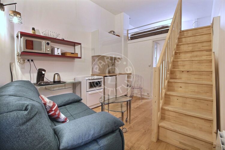 Salotto - Monolocale arredato - Parigi 75011 - 14462