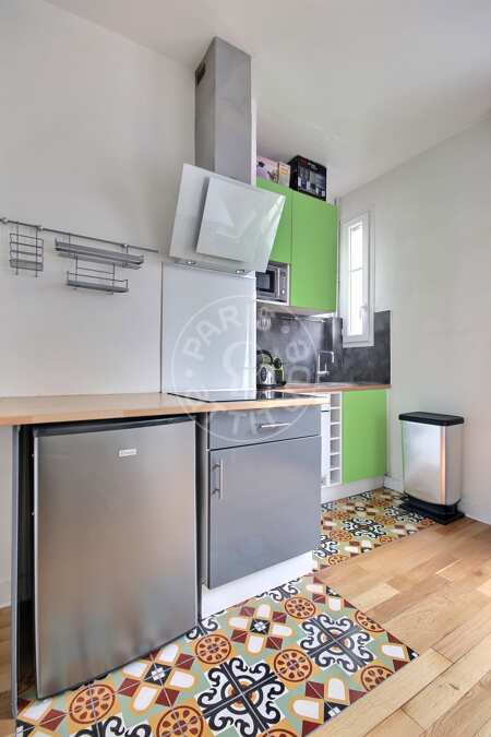 Cozinha Apartamento mobilado - 37m²  - 1 quarto - Montmartre / Place des Abbesses - Paris