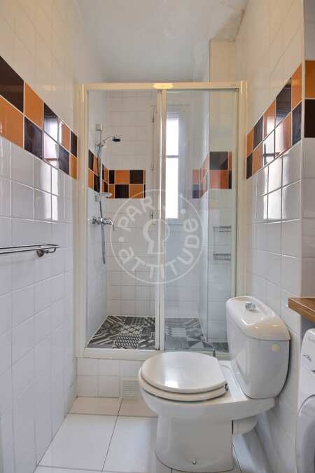 Casa de banho Apartamento mobilado - 37m²  - 1 quarto - Montmartre / Place des Abbesses - Paris