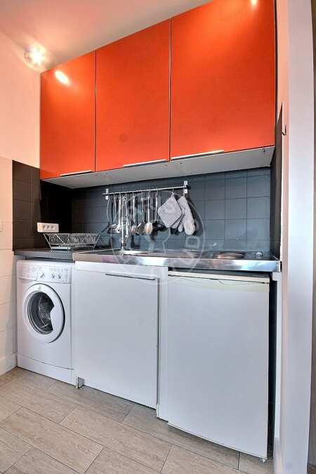 Cuisine Studio meublé - 23m²  - Neuilly-sur-Seine