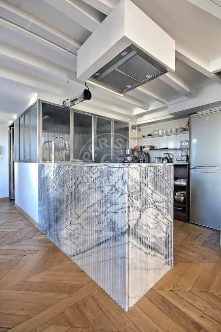 Cuisine Appartement meublé - 52m²  - 1 chambre - Pyramides / Palais Royal - Paris