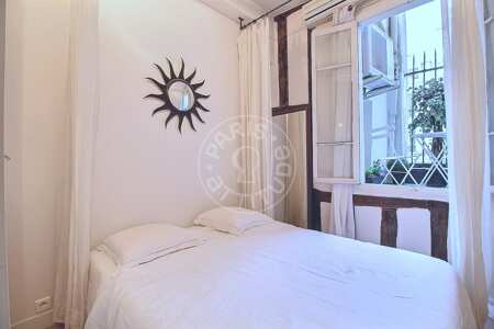 Camera da letto Appartamento arredato - 36m²  - 1 locale - Arts et Métiers - Parigi