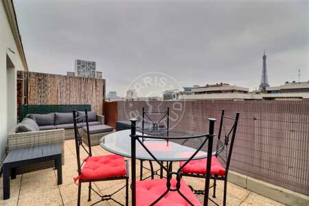 Terraço Studio mobilado - 27m²  - Bir-Hakeim - Paris