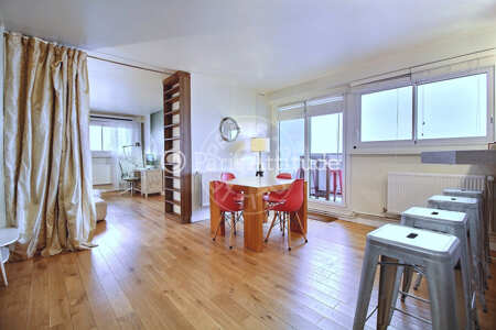 Sala Apartamento mobilado - 70m² - 2 quartos - Plaisance / Pernety - Paris