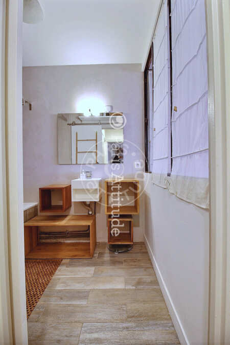 Casa de banho Apartamento mobilado - 70m² - 2 quartos - Plaisance / Pernety - Paris