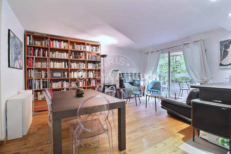 Living room Furnished apartment - 60m²  - 1 bedroom - Boulogne-Billancourt