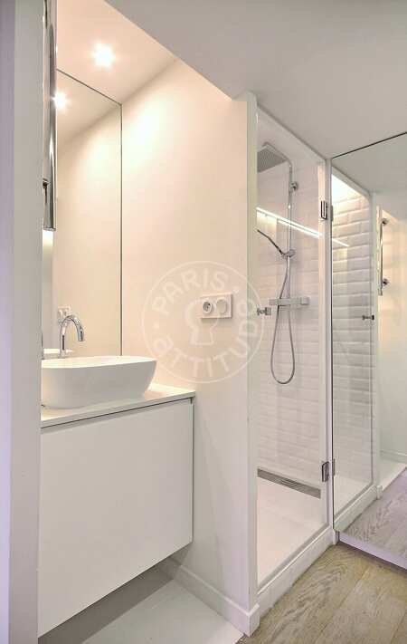 Badezimmer Möblierte alkovenwohnung - 35m²  - Saint-Paul - Paris