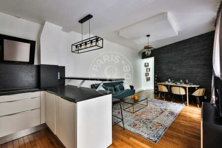 Sala Apartamento mobilado - 61m²  - 2 quartos - Victor Hugo - Paris